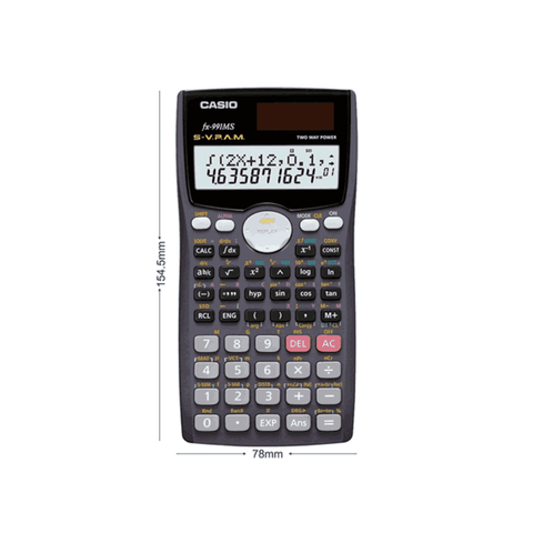 Casio Scientific Calculator (Gray) FX-991MS 