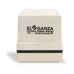 Eleganza Self Inking Customised With Clear Impression Pre-Inked Rubber Stamp 49 x 22 mm