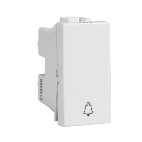 Havells REO 6A Bell Push Switch 1 Way AHBSBXW061 
