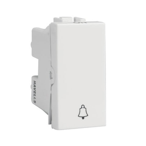 Havells REO 10A Bell Push Switch 1 Way AHBSBXW101 