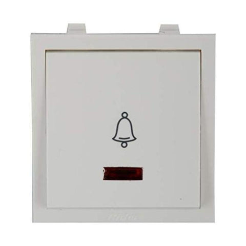 Havells REO 10A Mega Bell Push Switch with Indicator AHBMBIW101 