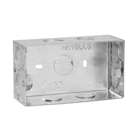 Havells REO 4 Module Flush Metal GI Boxes AHBXMIIX04 