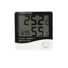 Mextech Thermo Hygro Clock (Temp Range 10?C to 50?C) TM-1 