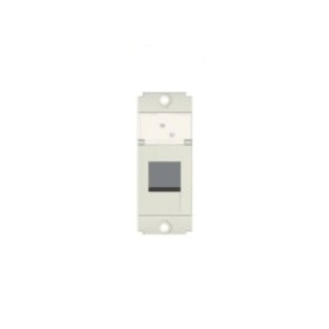 Norisys Square Series RJ 11 Double Line Telephone Shuttered Socket 1 Module S7800 .01 