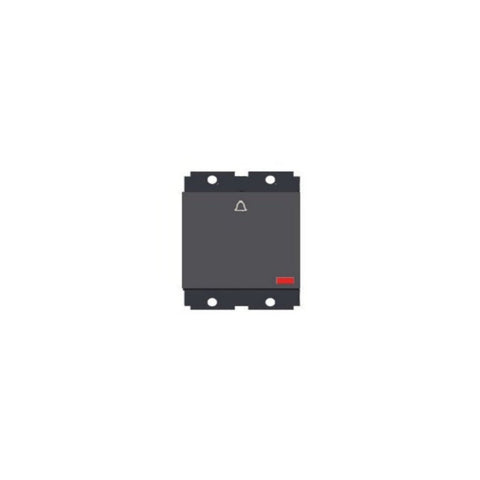 Norisys Square Series Palm Bell Switch With Indicator  6A 2Module S7341 .23