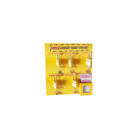 Asian Loto Open LOTO padlock station with tag holder ALC-OLPT 