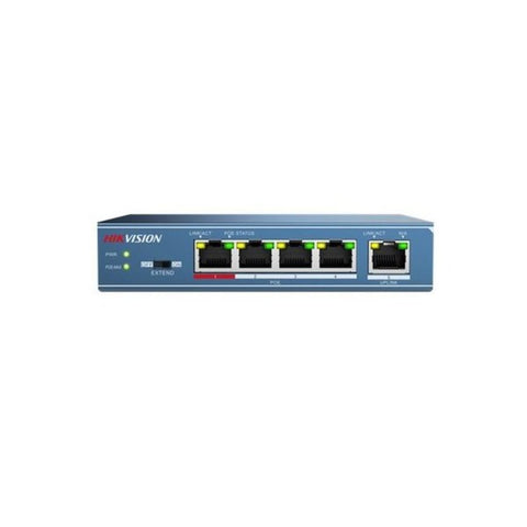Hikvision 10/100 MBPS POE SWITCHS 4PORT 1UPLINK DS-3E0105P-E 