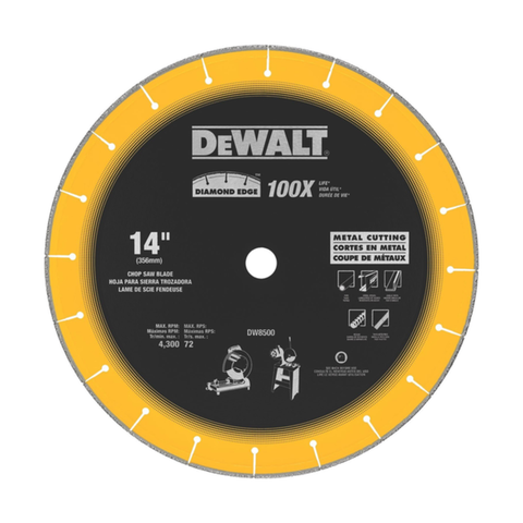 Dewalt Diamond Edge Chopsaw Wheels - DW8500